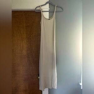 Old Navy Cream Ribbed Dress